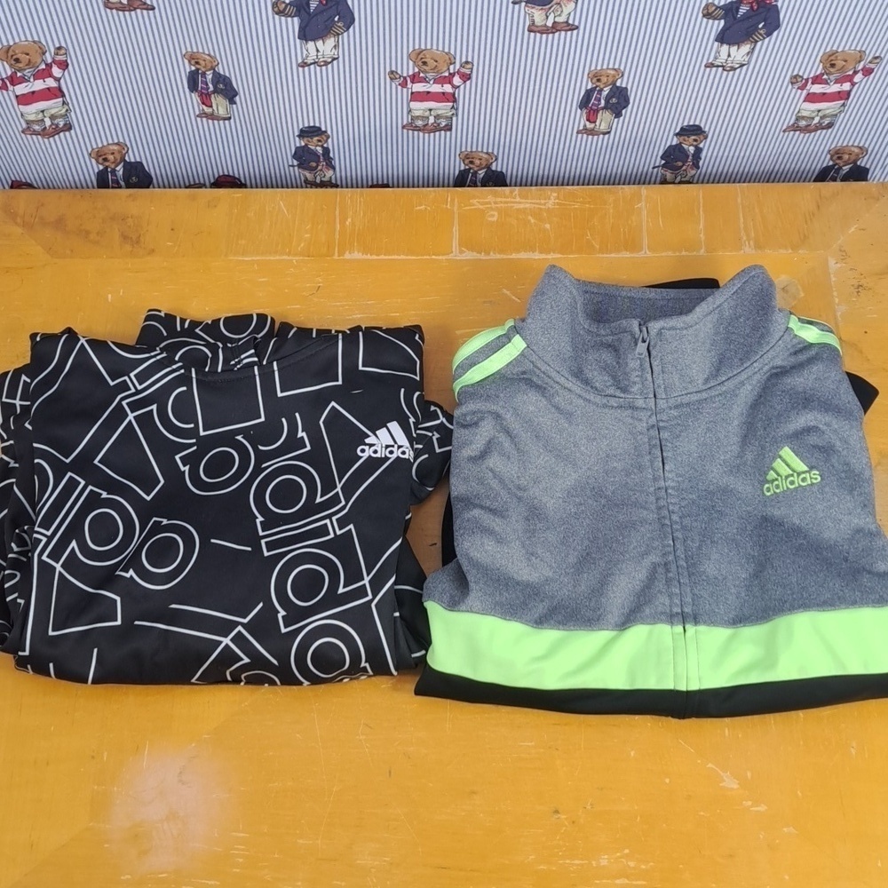 Adidas youth 10/12 lot of hoodie & jacket lightweight casual kids unisex wear